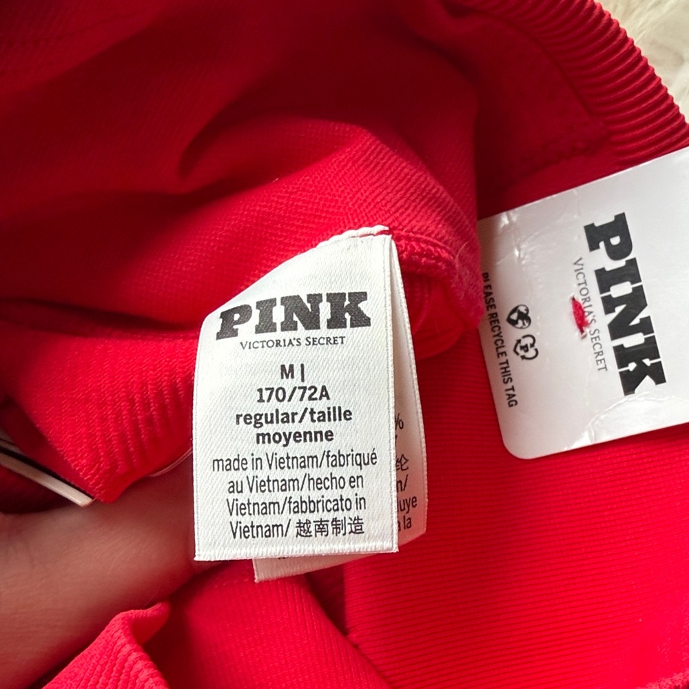 NWT PINK Victoria's Secret Bold Red Leggings - Picture 4 of 6